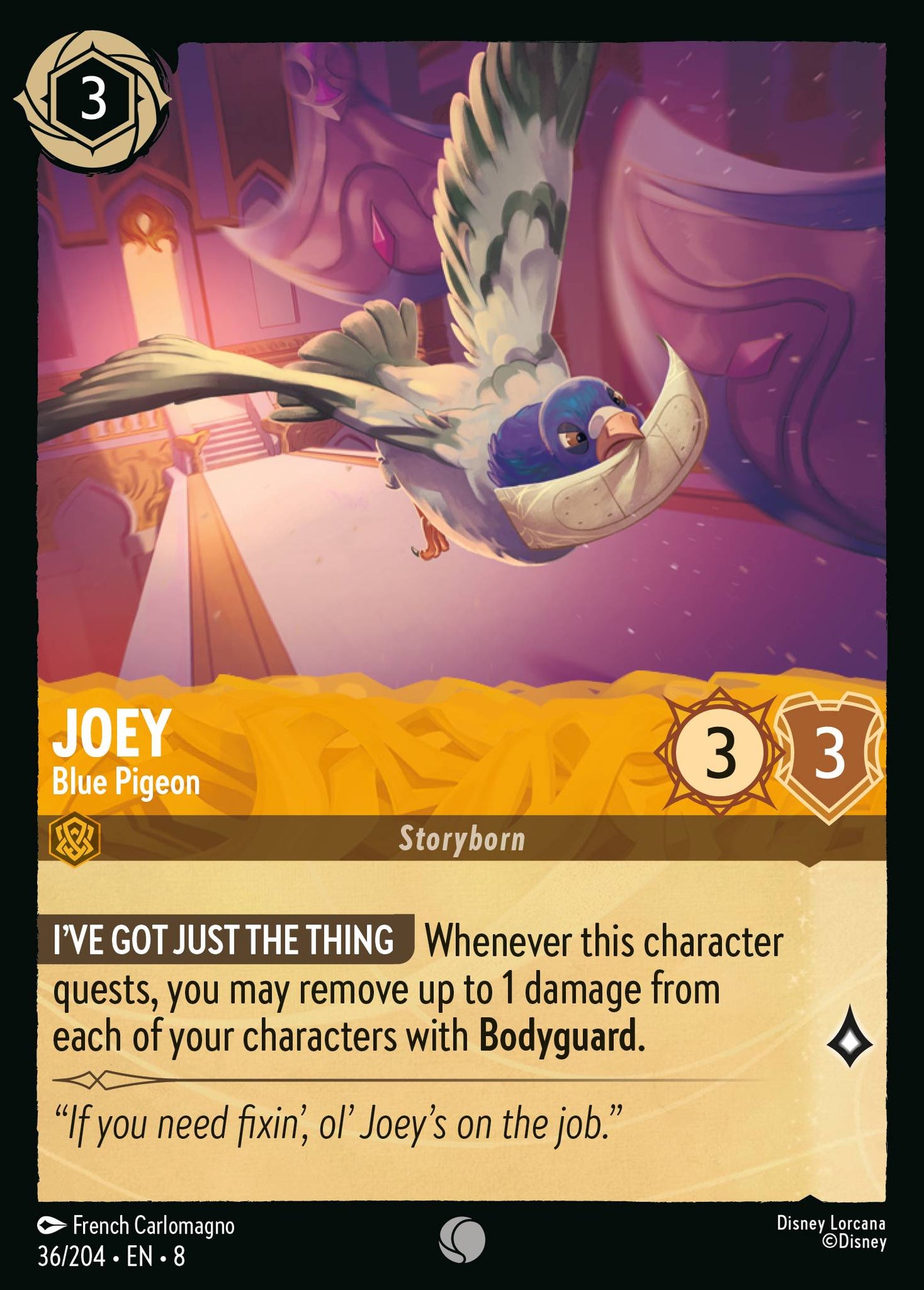 Joey - Blue Pigeon