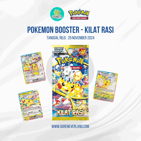 Pokémon Game Kartu Koleksi Scarlet & Violet BoosterBox "Kilat Rasi" SV8S I Pokemon TCG Indonesia + Bonus "Clear Sleeve"