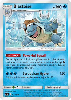 Blastoise 021/204