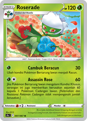 Roserade 007/067 (Pokéball Foil)